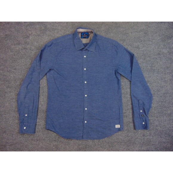 Scotch & Soda Shirt Mens‎ Med Regular Blue Casual Long Sleeve - Picture 2 of 9
